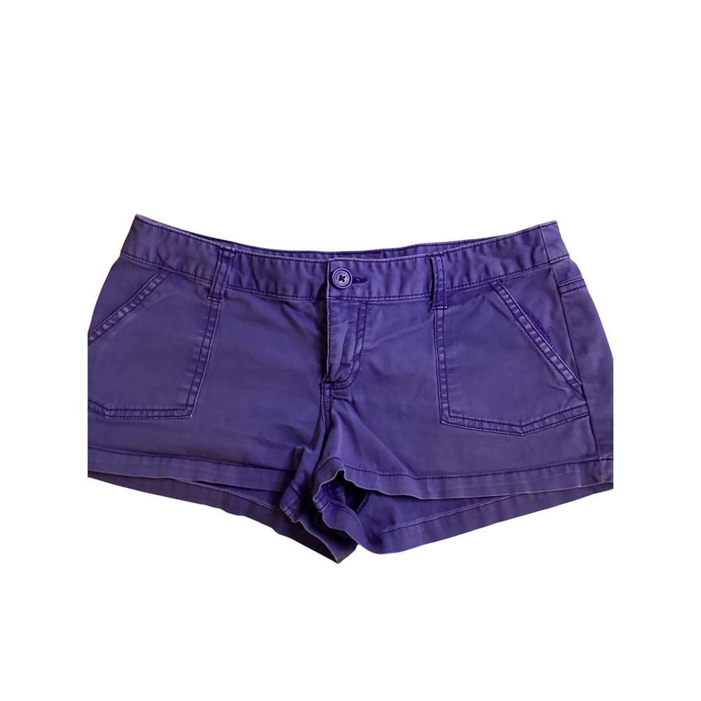 Mossimo Supply Co Womens Purple Chino Shorts Fit 6 Low Rise Stretch Size 9‎